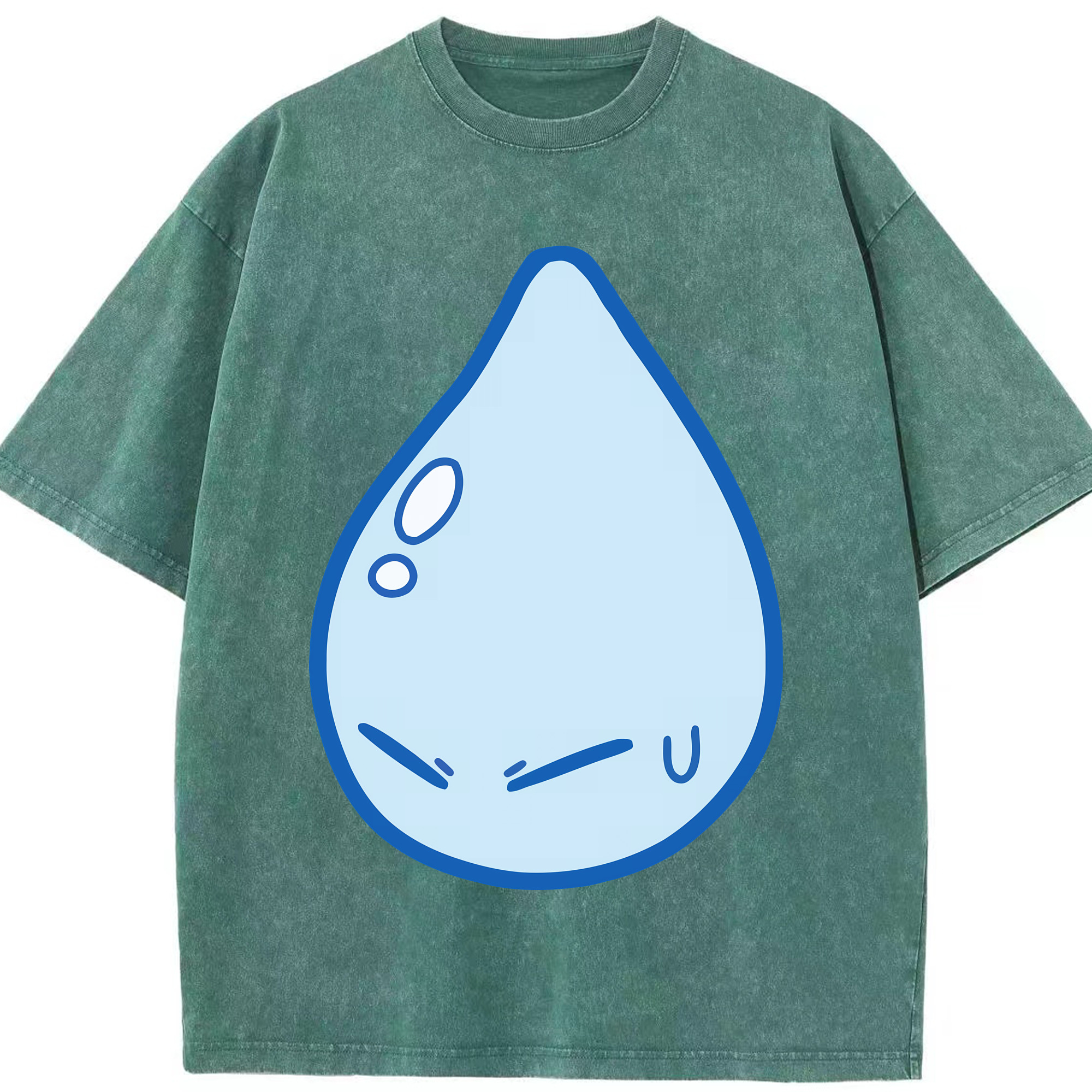 （画像用） 転スラ Regarding Reincarnated to Slime 綿100% ヴィンテージ風 半袖Tシャツ（フロントプリント）